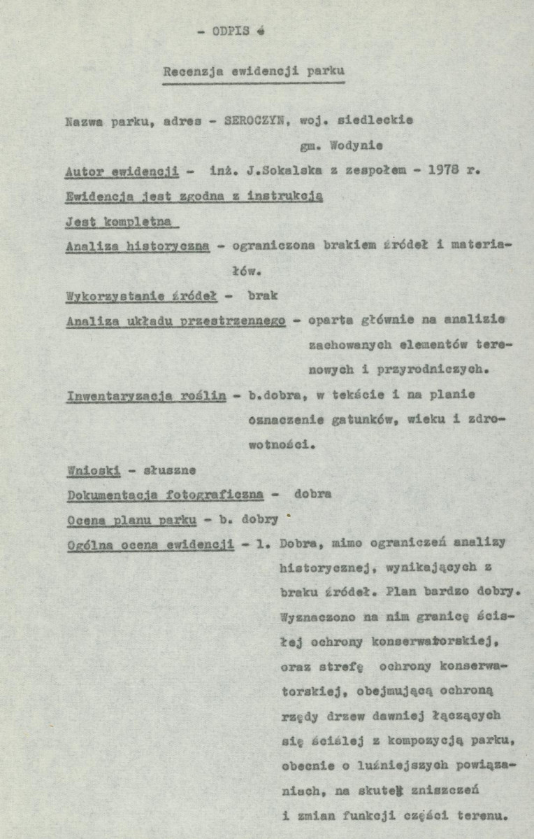 Ewidencja parkowa, skan nr 7