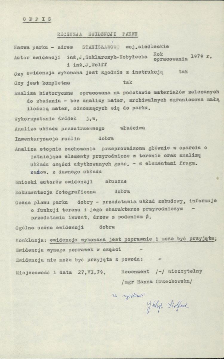 Ewidencja parkowa, skan nr 6