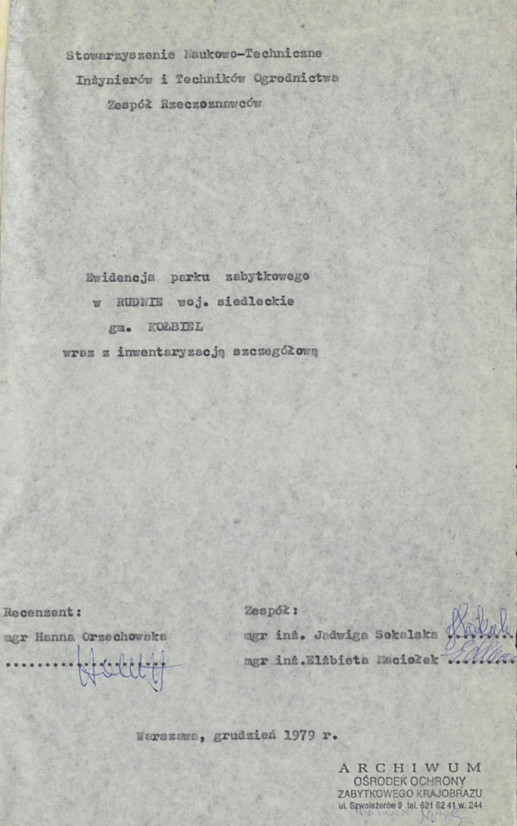 EP - Ewidencja parkowa, skan nr 4