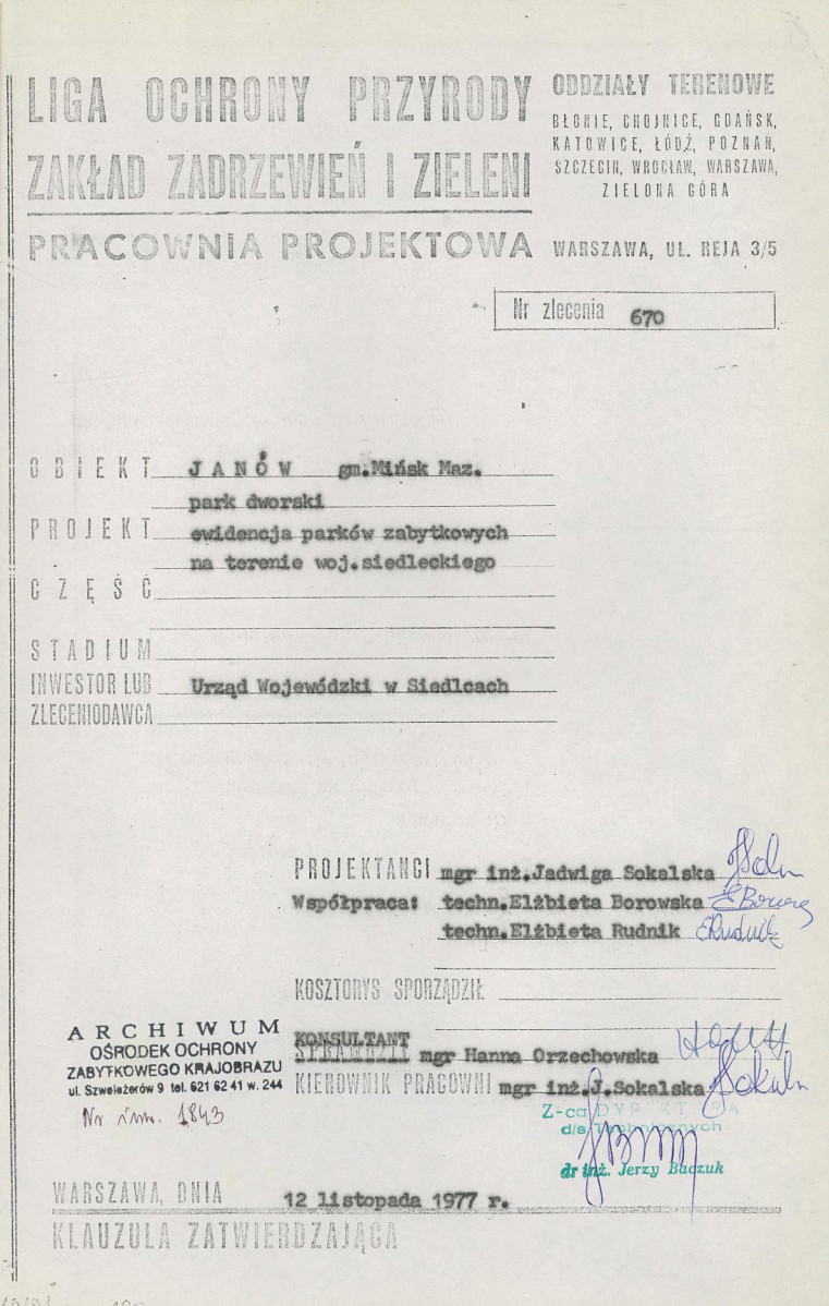 Ewidencja parkowa, skan nr 4