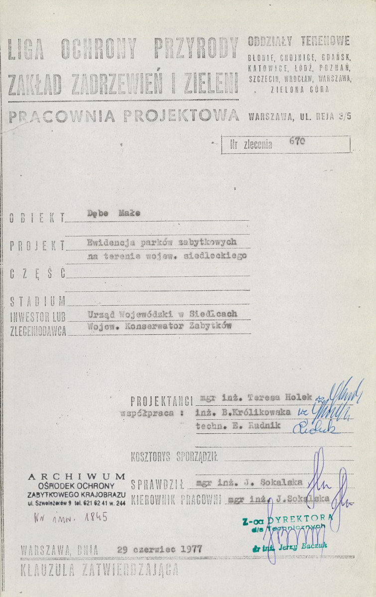 Ewidencja parkowa, skan nr 4