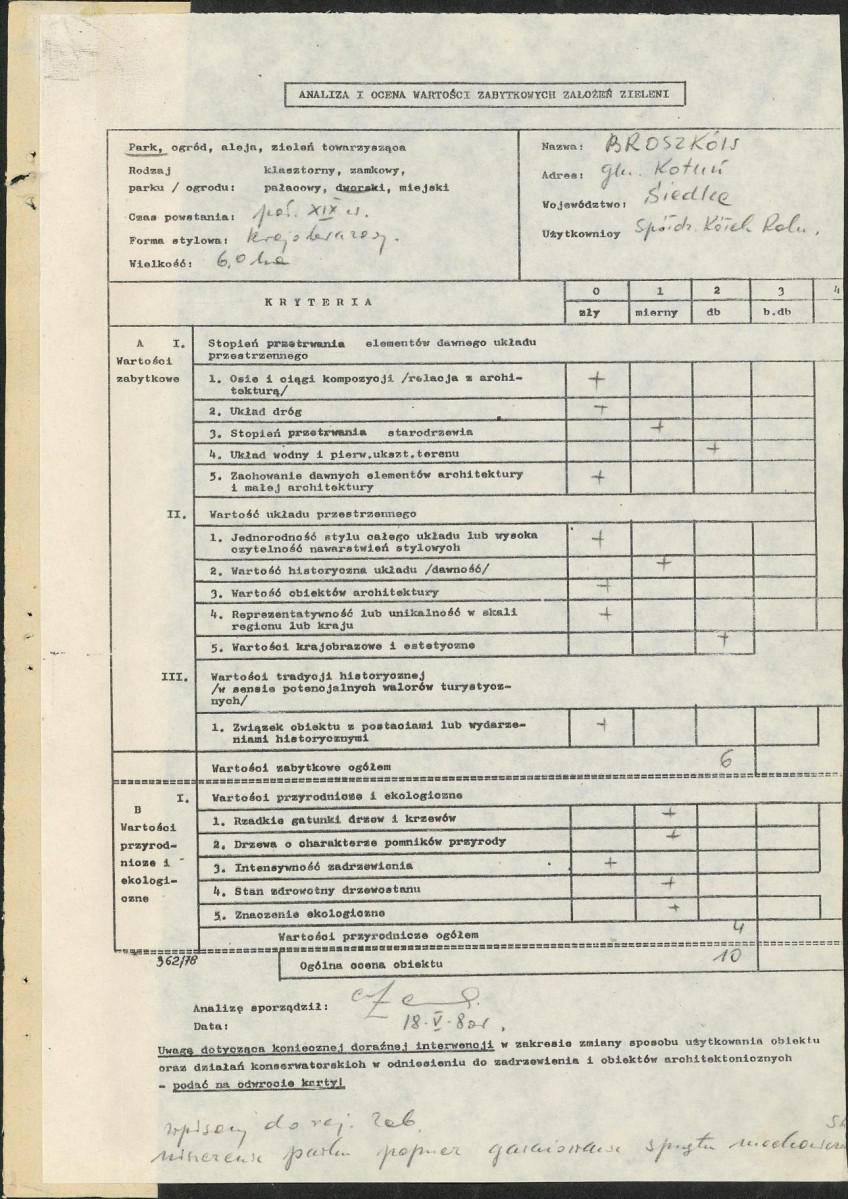 Ewidencja parkowa, skan nr 3