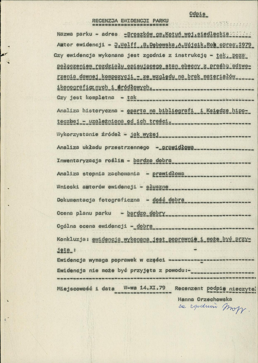 Ewidencja parkowa, skan nr 6