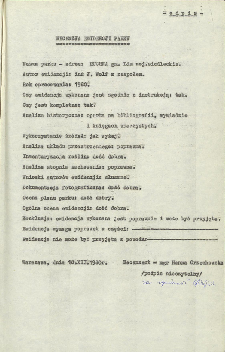 Ewidencja parkowa, skan nr 6