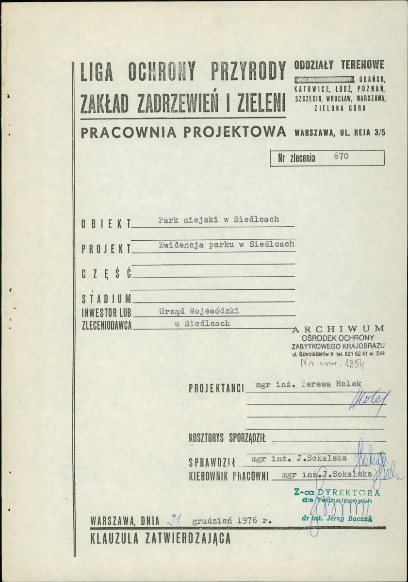 EP - Ewidencja parkowa, skan nr 6