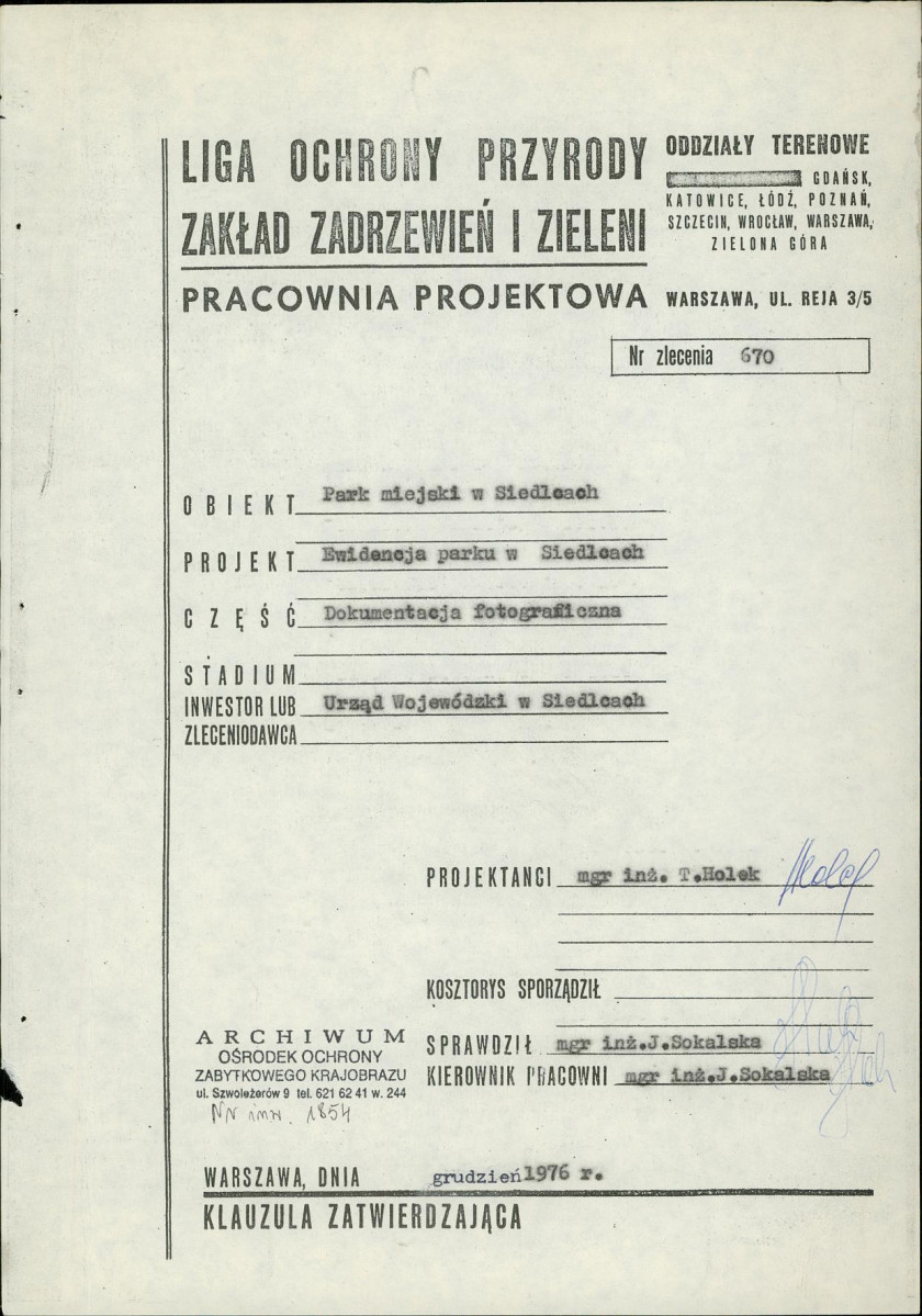 EP - Ewidencja parkowa, skan nr 29