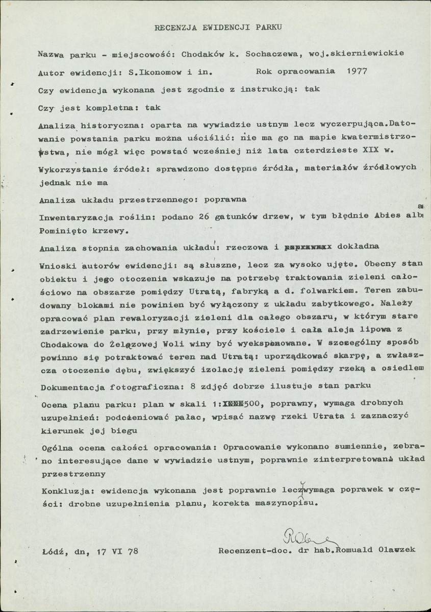 Ewidencja parkowa, skan nr 17