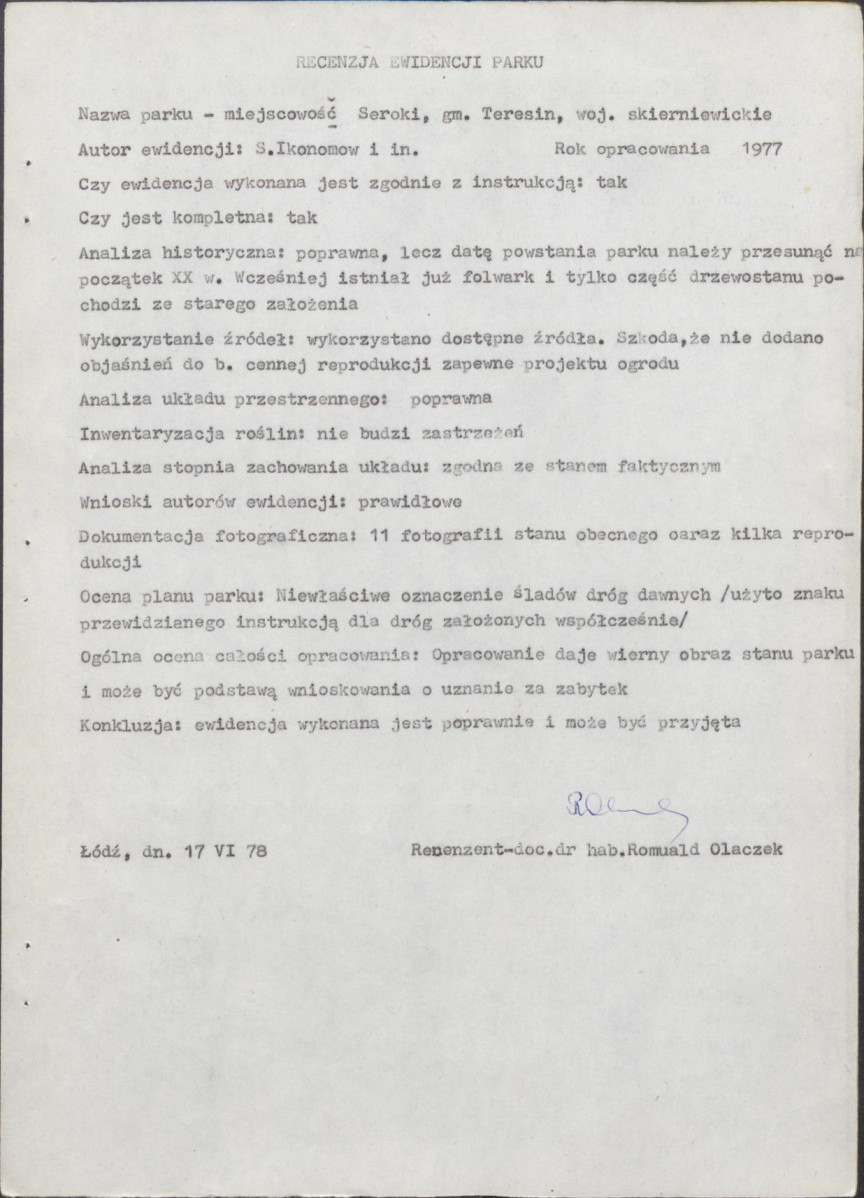 Ewidencja parkowa, skan nr 15