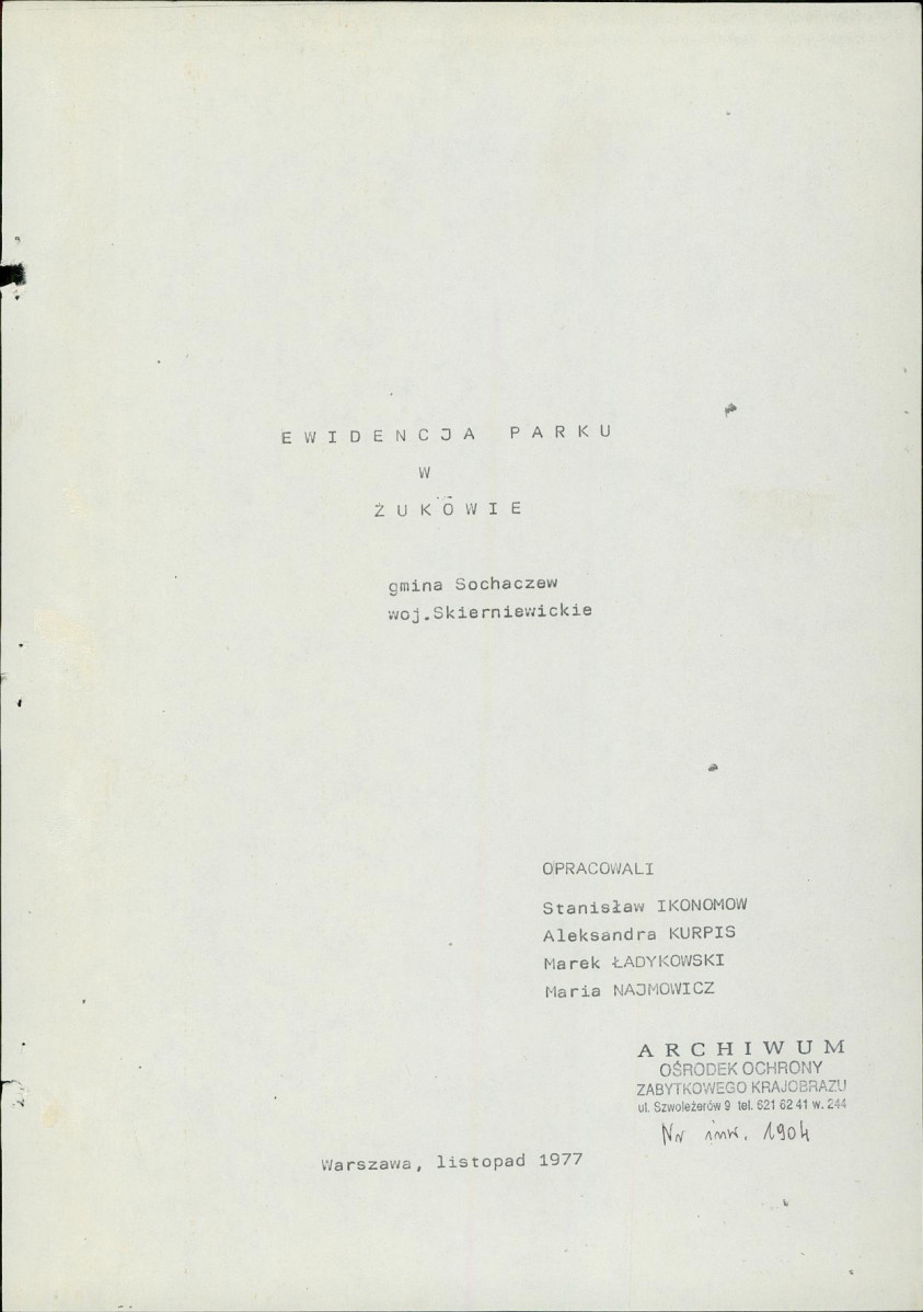 Ewidencja parkowa, skan nr 4