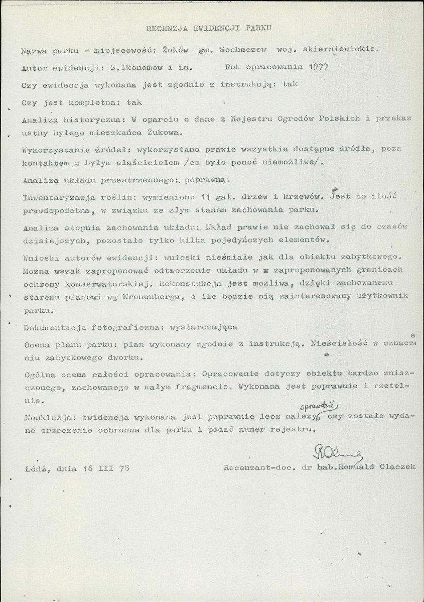 Ewidencja parkowa, skan nr 15