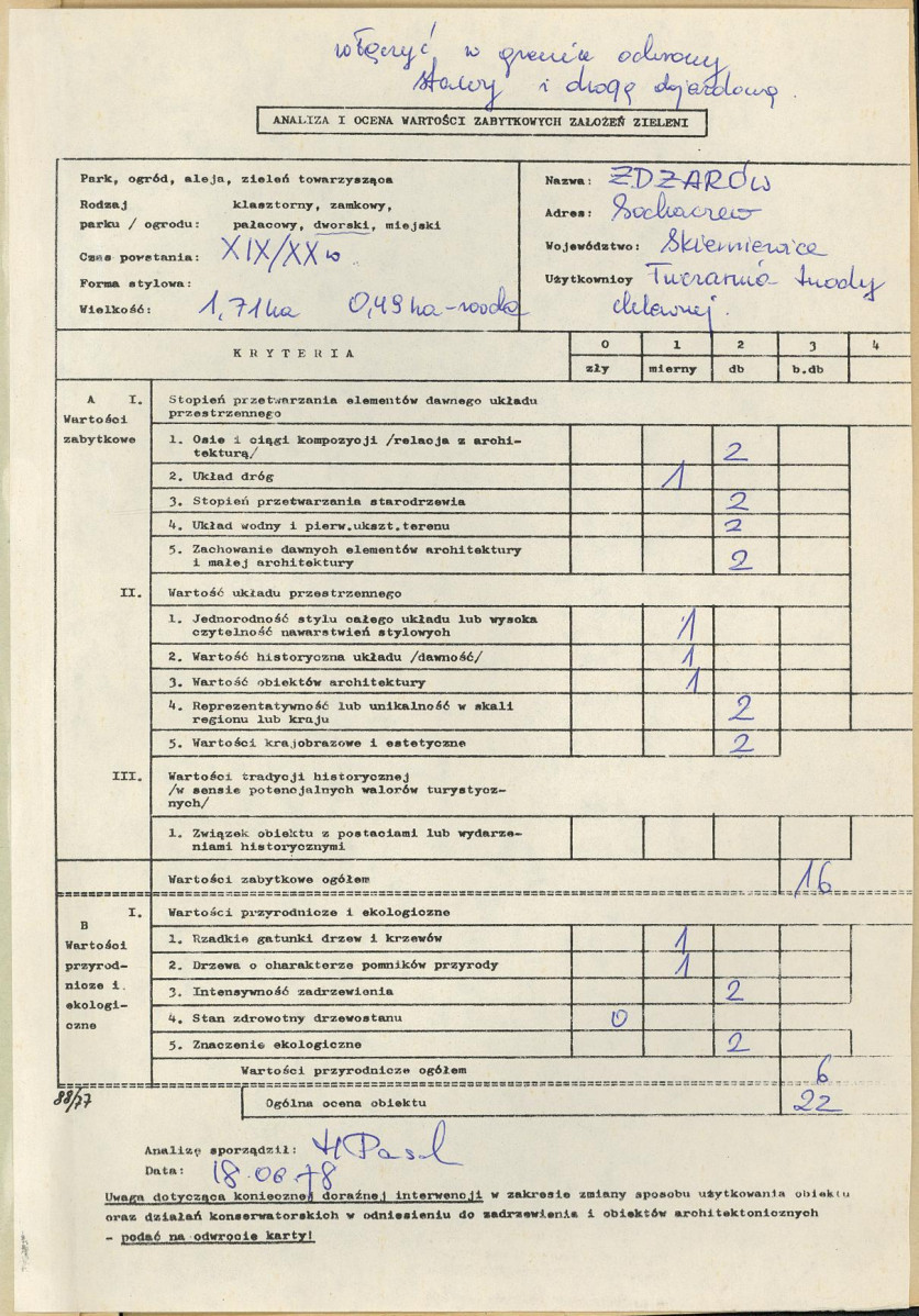 Ewidencja parkowa, skan nr 3
