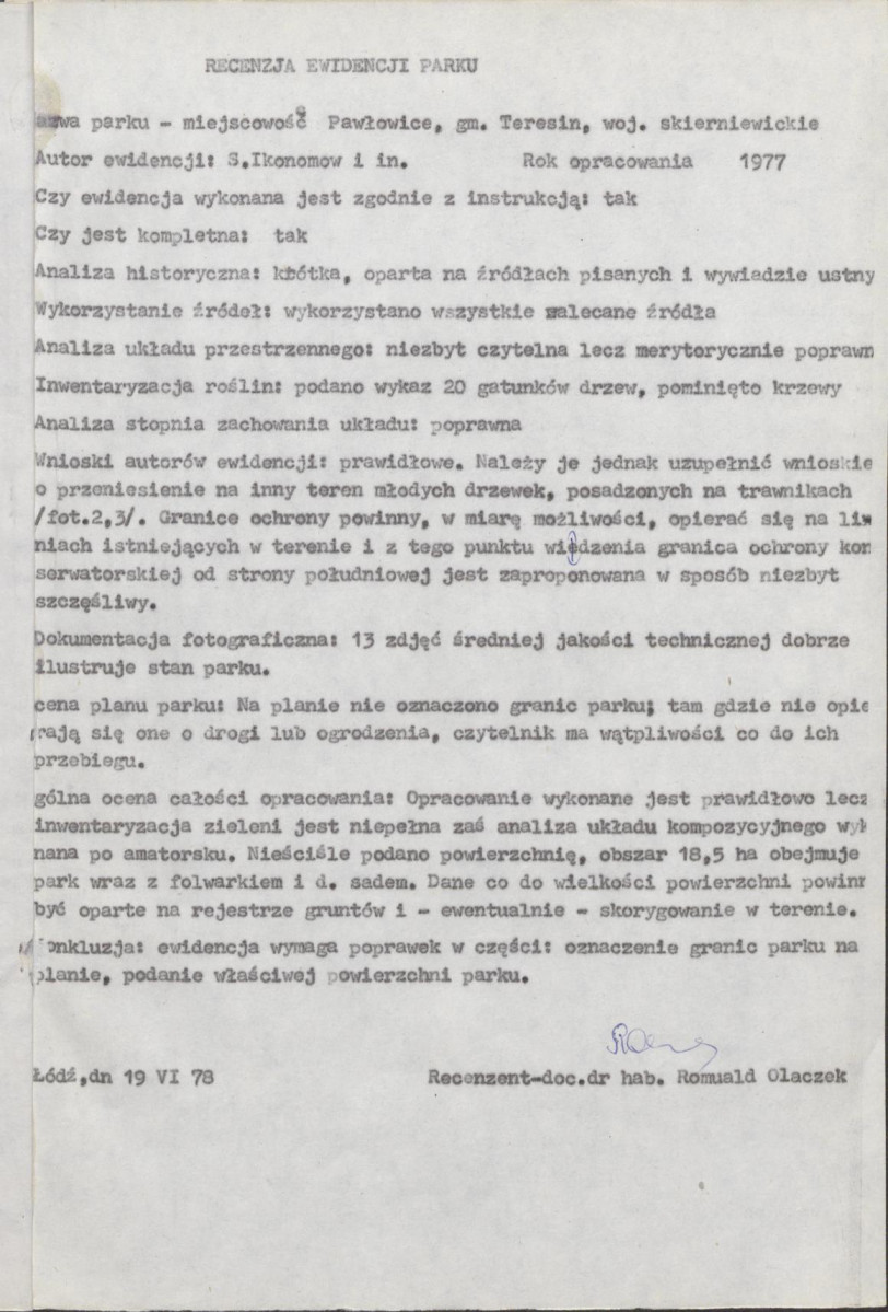Ewidencja parkowa, skan nr 15