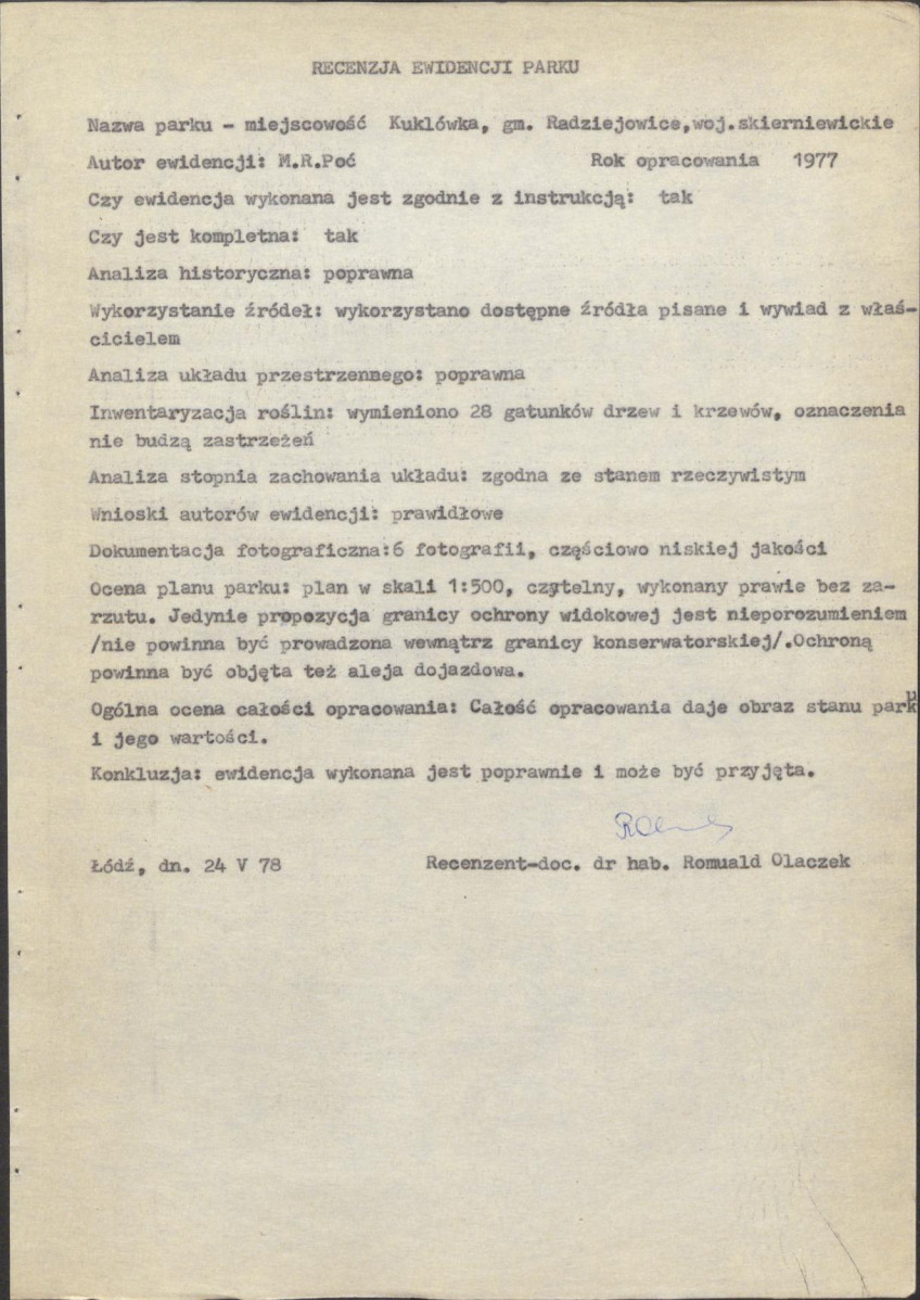 EP - Ewidencja parkowa, skan nr 11