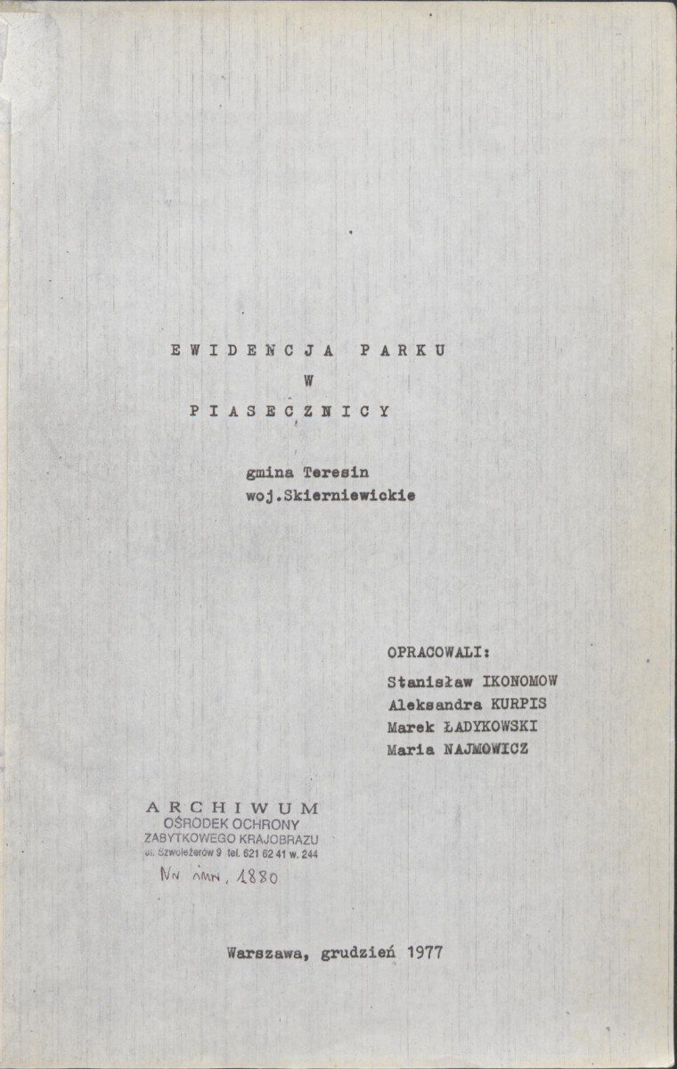 Ewidencja parkowa, skan nr 4