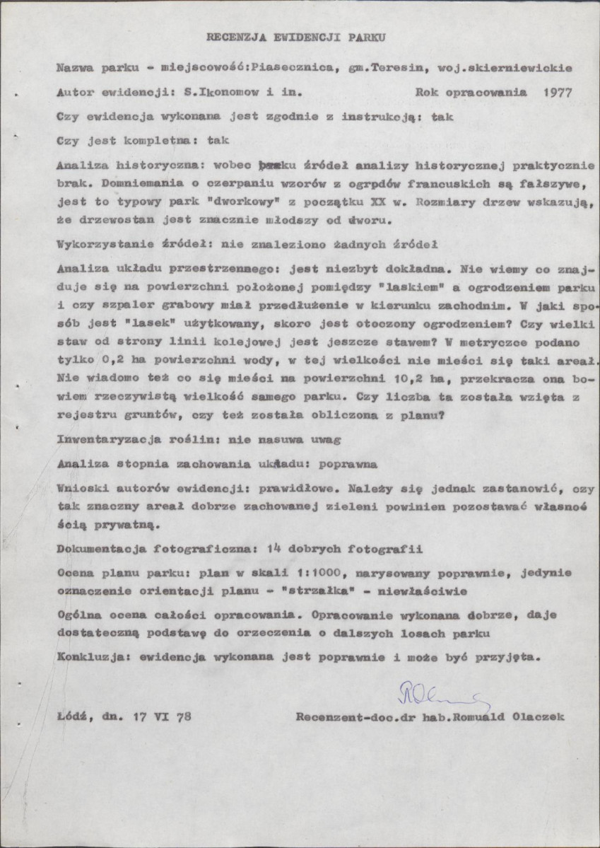 Ewidencja parkowa, skan nr 14