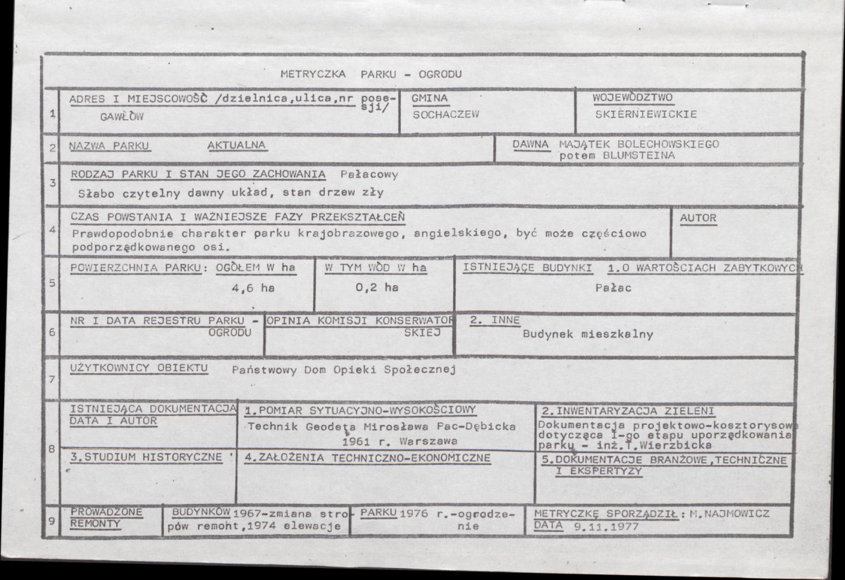 Ewidencja parkowa, skan nr 5