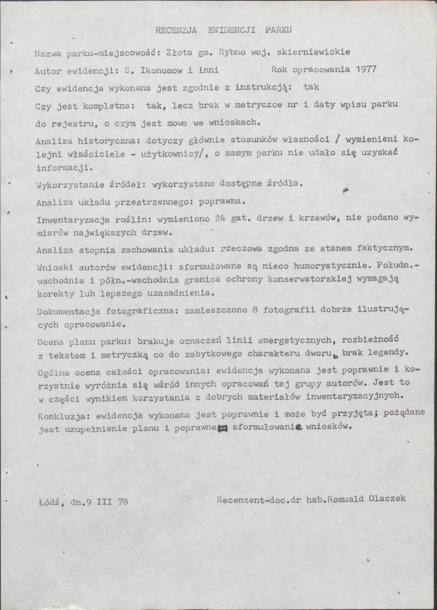 Ewidencja parkowa, skan nr 16