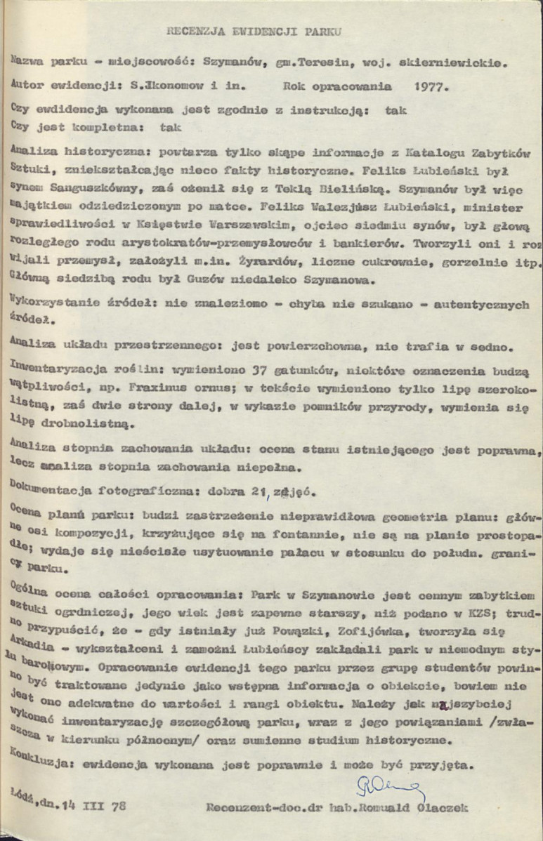 Ewidencja parkowa, skan nr 20