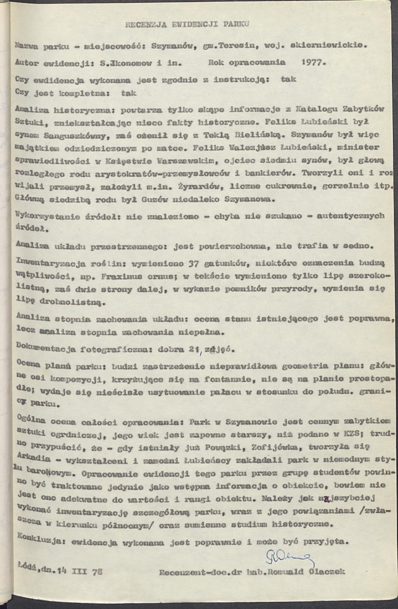 Ewidencja parkowa, skan nr 21