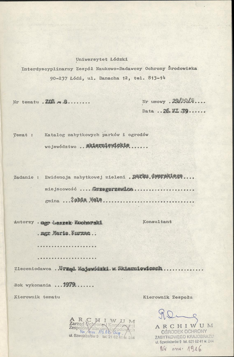 EP - Ewidencja parkowa, skan nr 5