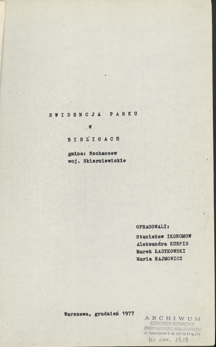 Ewidencja parkowa, skan nr 4