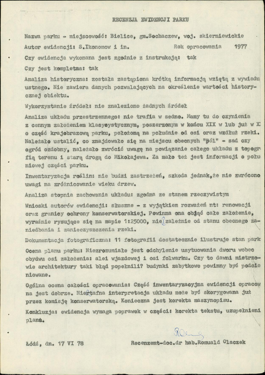 Ewidencja parkowa, skan nr 17