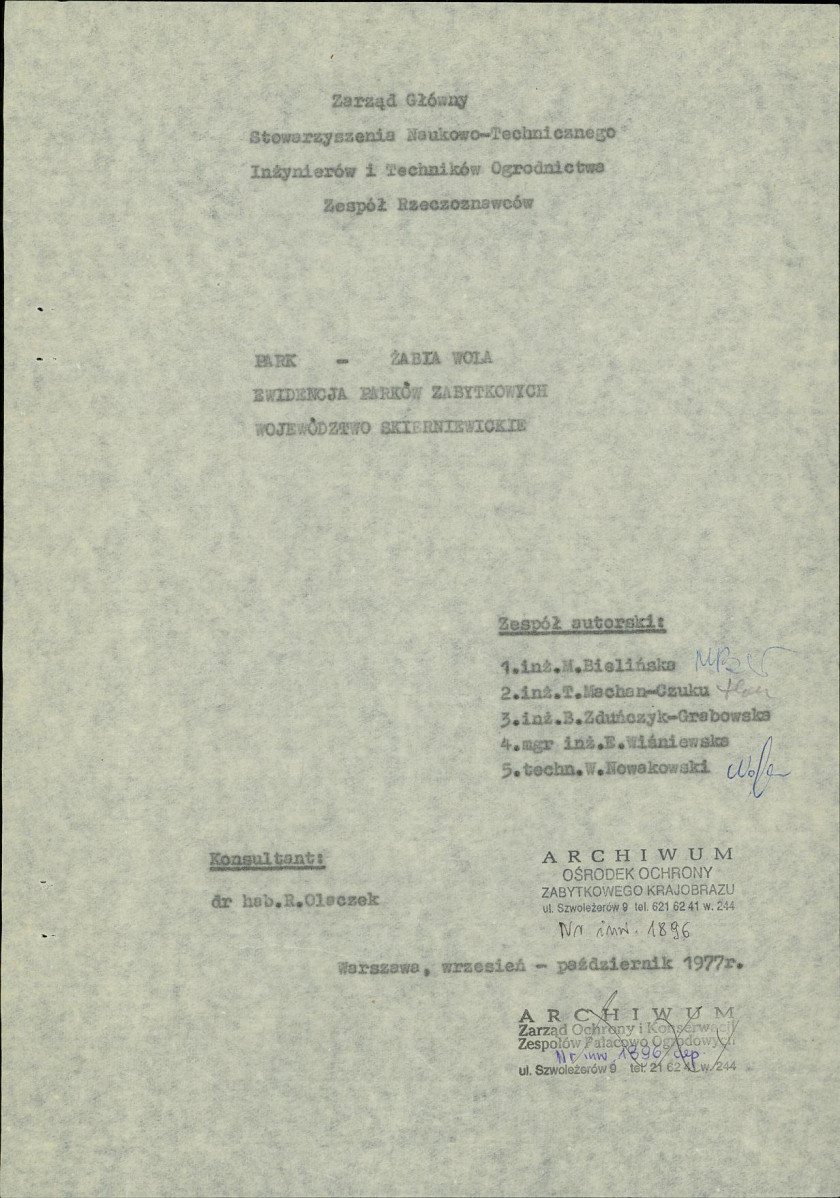 EP - Ewidencja parkowa, skan nr 6