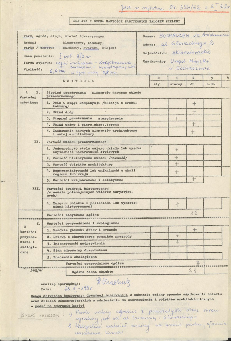 Ewidencja parkowa, skan nr 3
