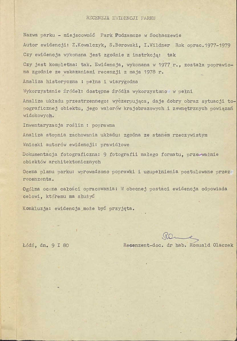 Ewidencja parkowa, skan nr 3
