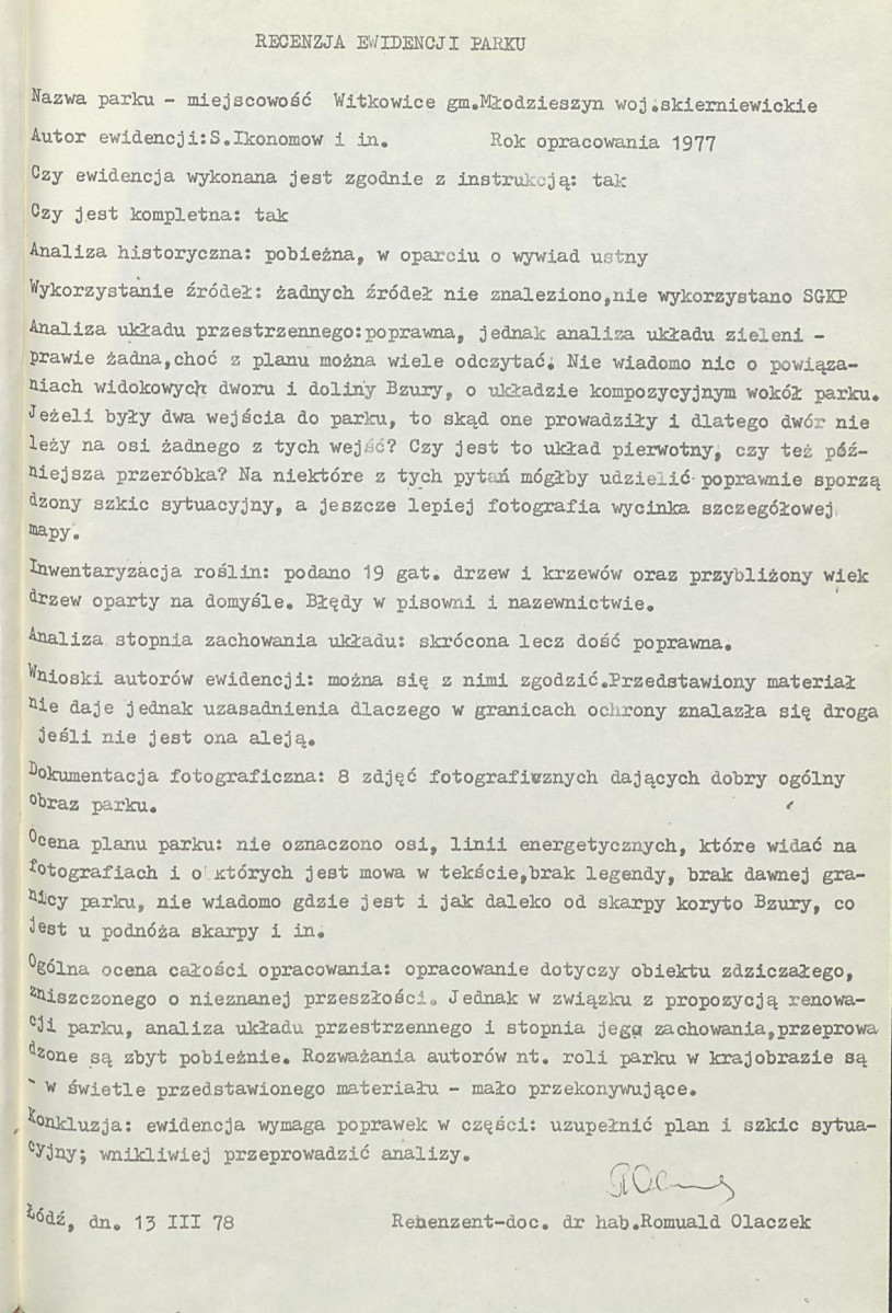 Ewidencja parkowa, skan nr 17