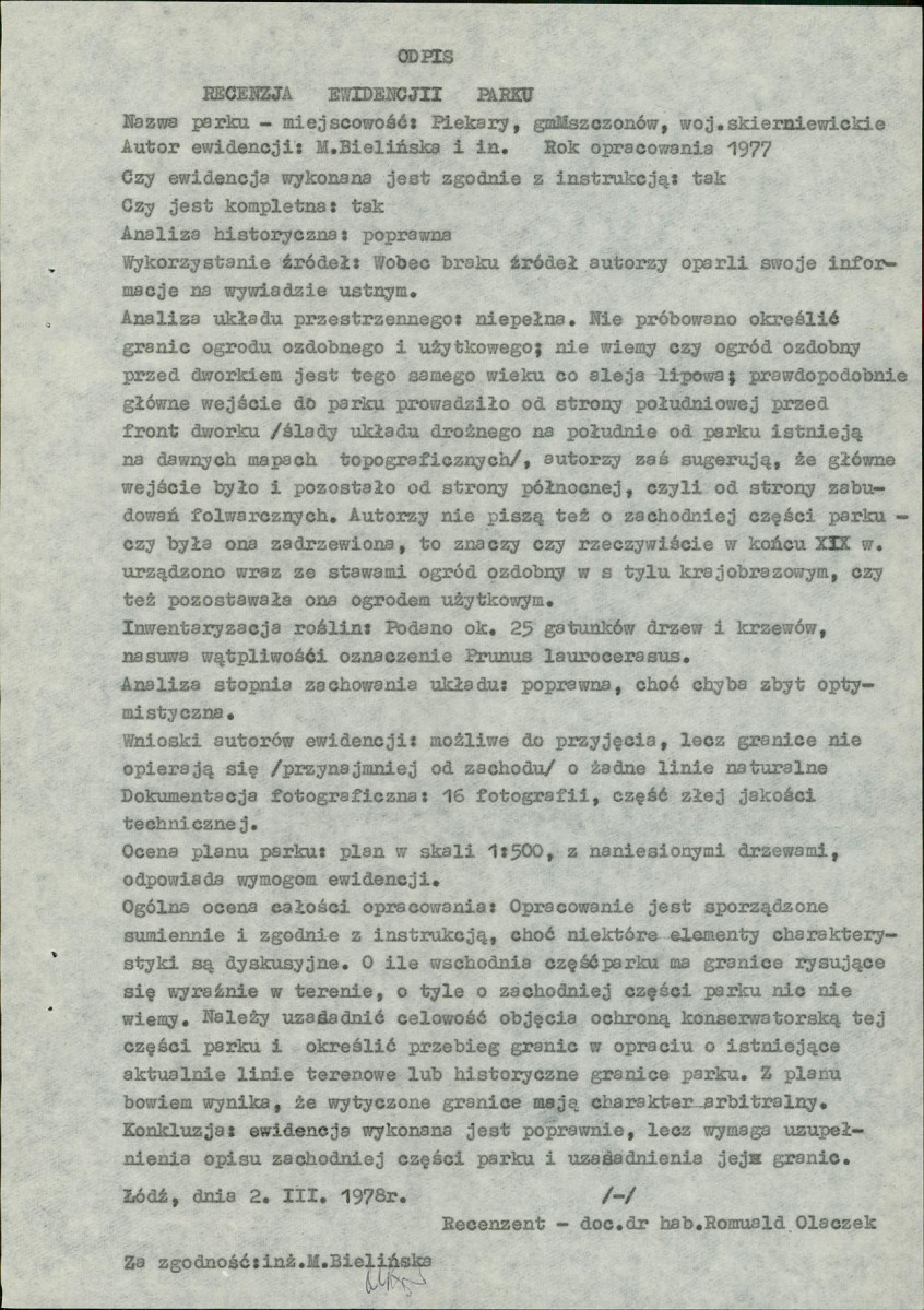 Ewidencja parkowa, skan nr 4