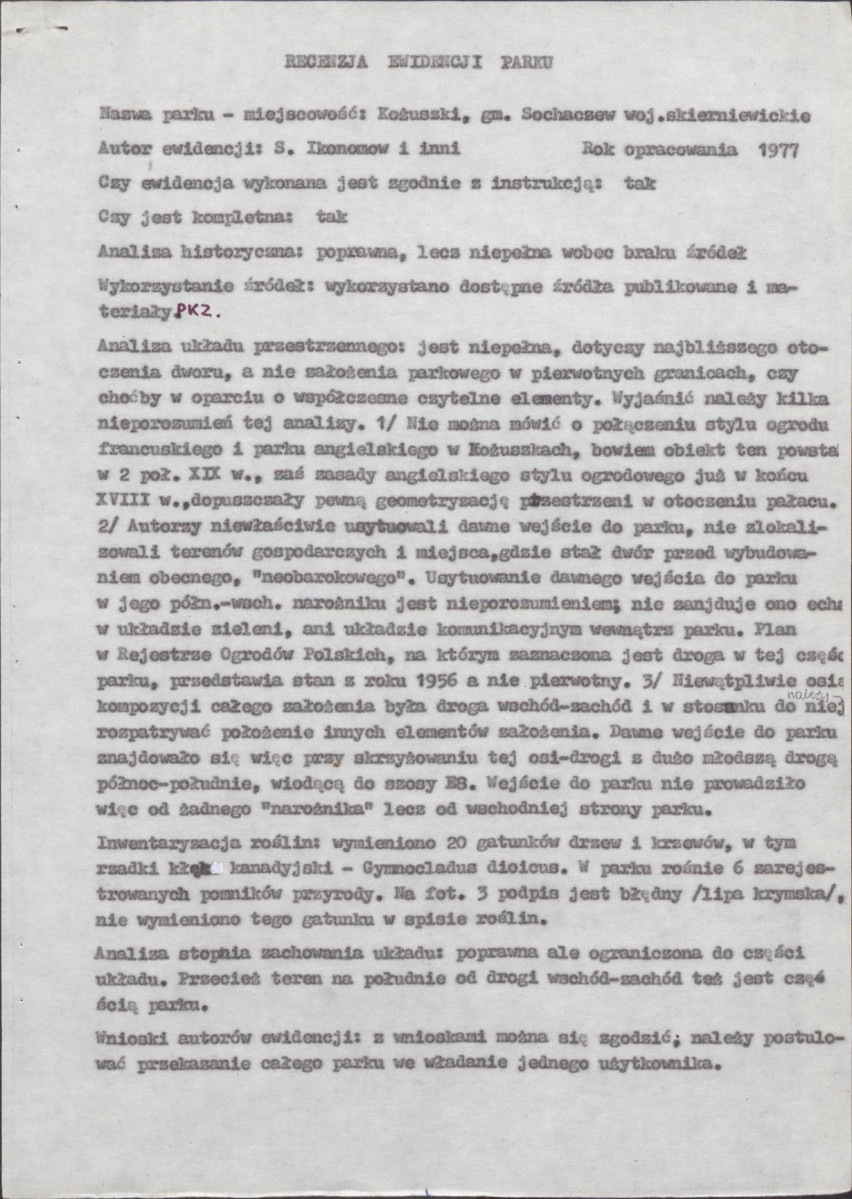 Ewidencja parkowa, skan nr 19