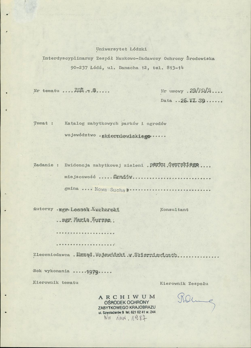 Ewidencja parkowa, skan nr 4