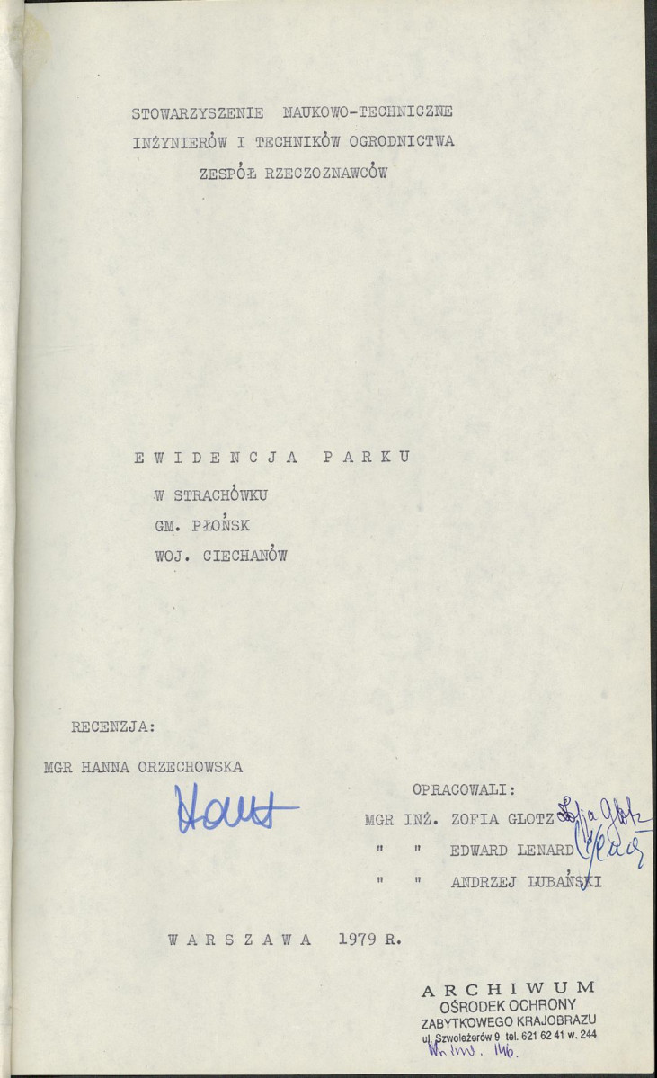 Ewidencja parkowa, skan nr 5
