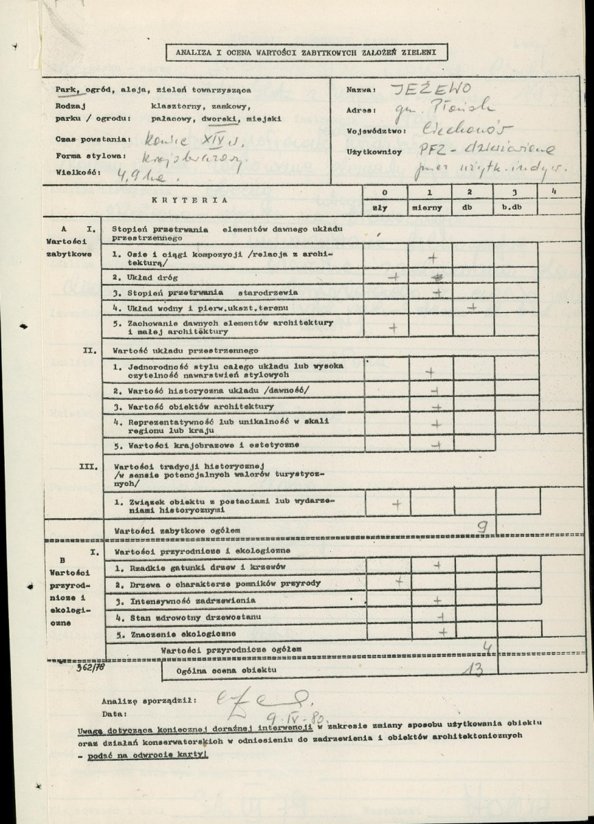 Ewidencja parkowa, skan nr 3
