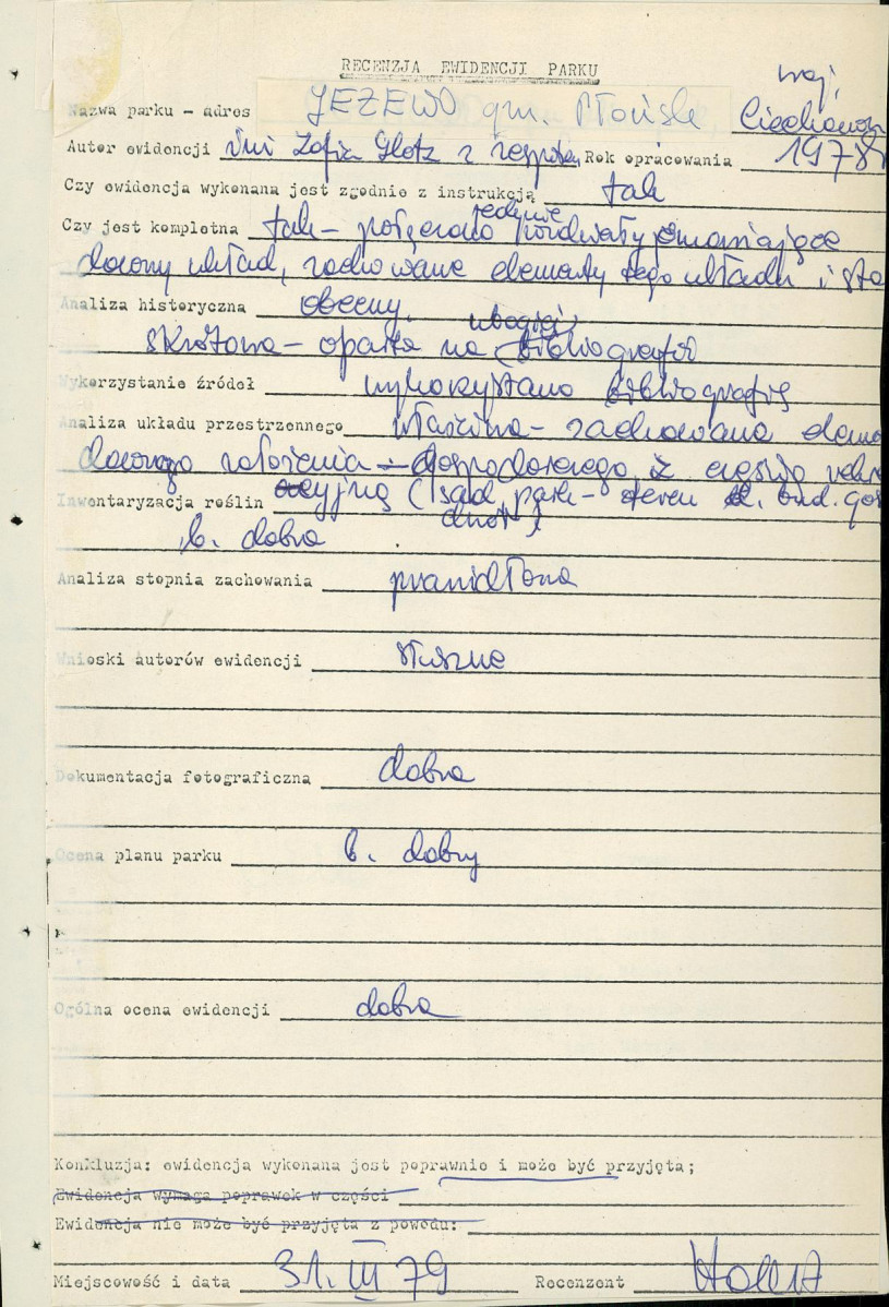 Ewidencja parkowa, skan nr 4