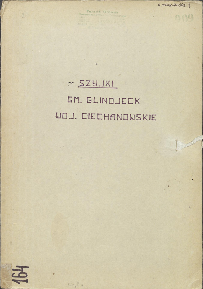 EP - Ewidencja parkowa, skan nr 1