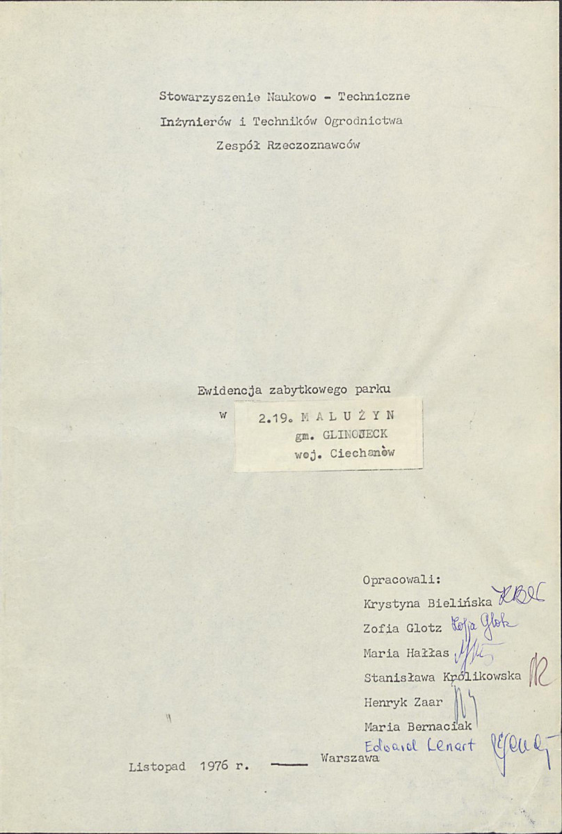 Ewidencja parkowa, skan nr 12