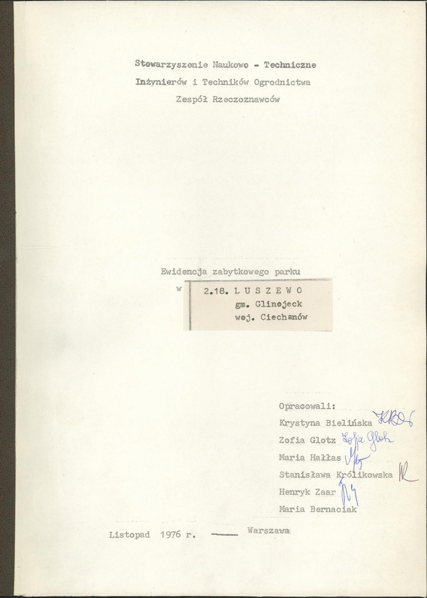 Ewidencja parkowa, skan nr 3