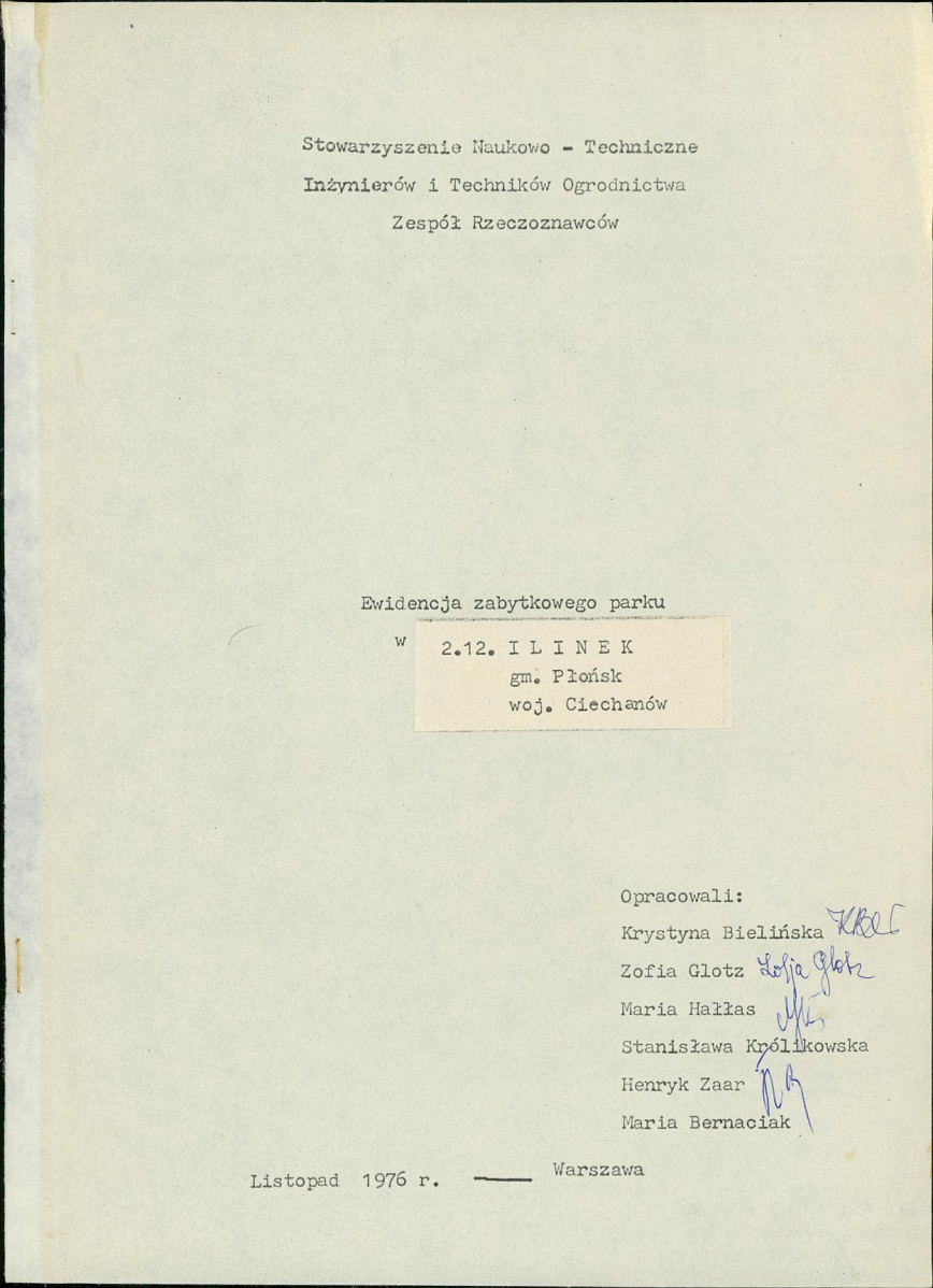 Ewidencja parkowa, skan nr 3