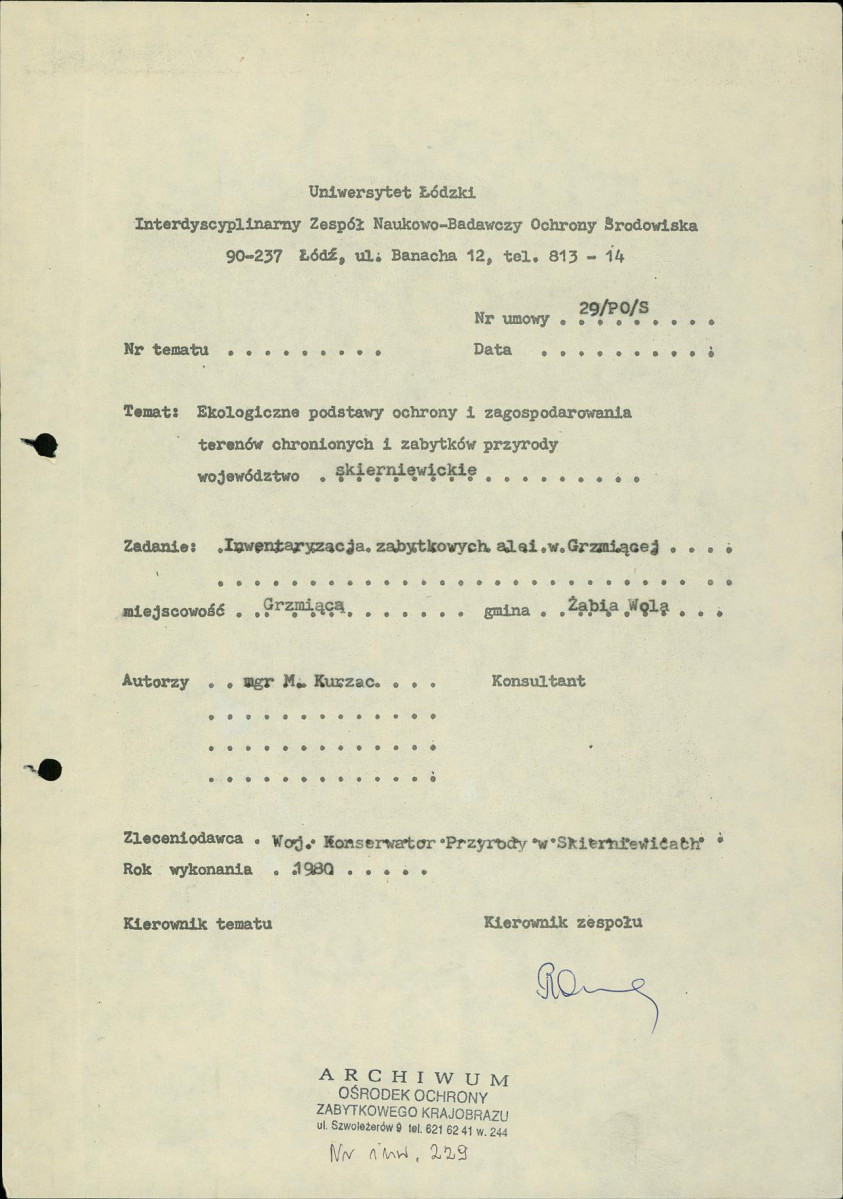 EP - Ewidencja parkowa, skan nr 5