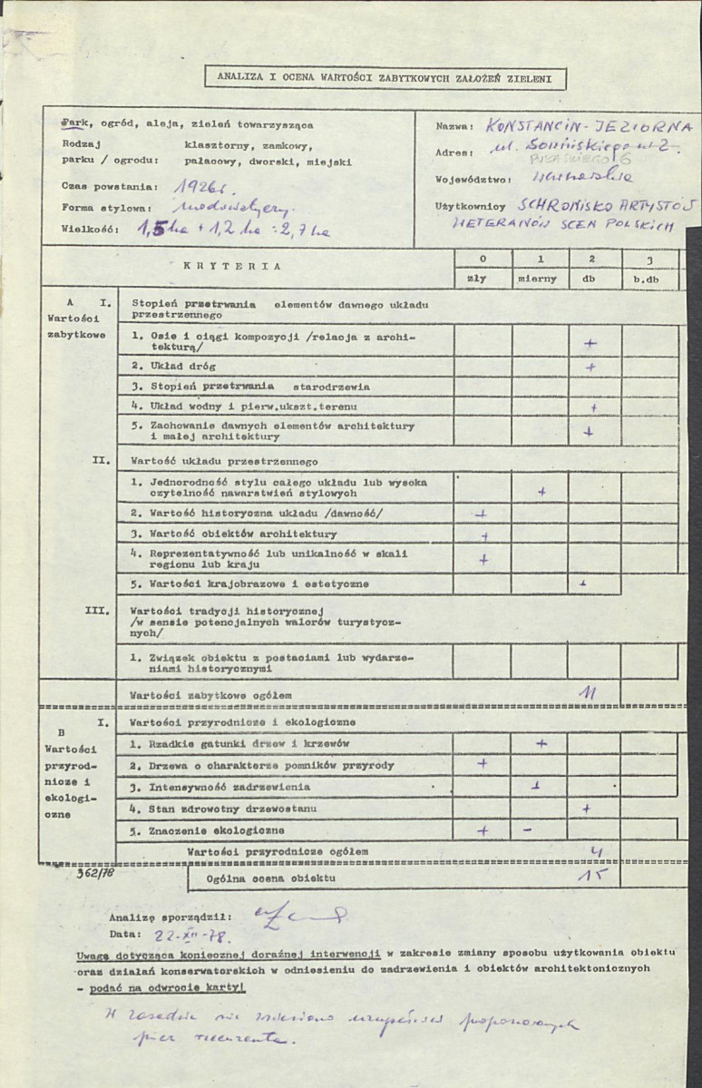 EP - Ewidencja parkowa, skan nr 3