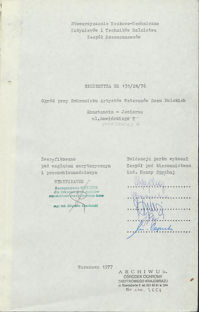 EP - Ewidencja parkowa, skan nr 7