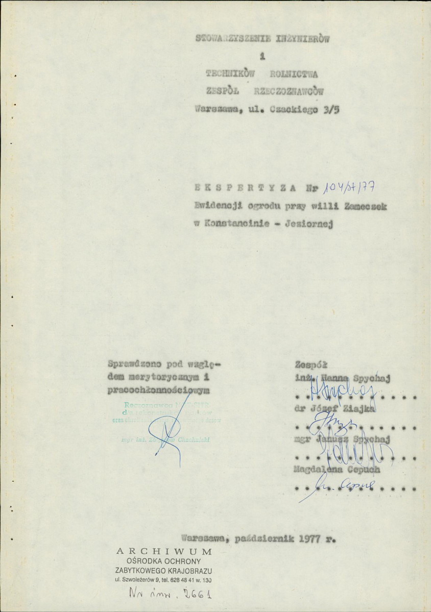 EP - Ewidencja parkowa, skan nr 5