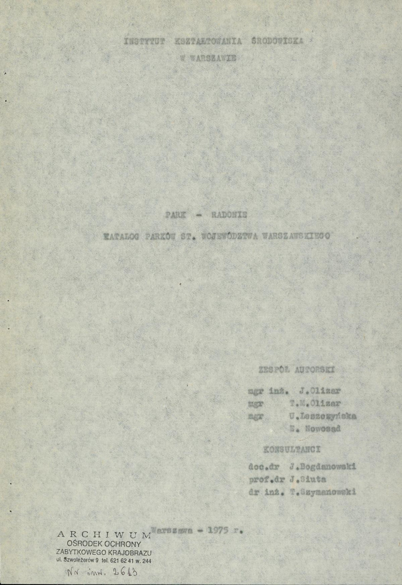 EP - Ewidencja parkowa, skan nr 3