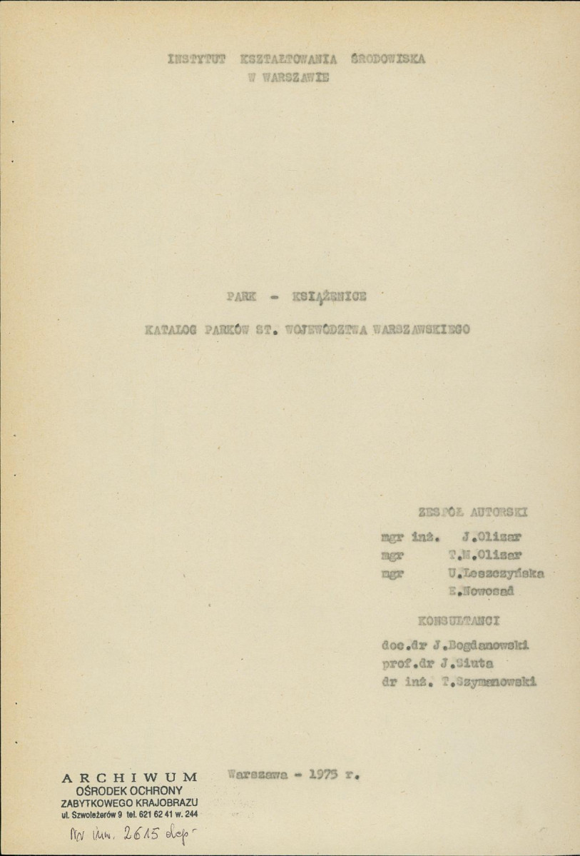 EP - Ewidencja parkowa, skan nr 3