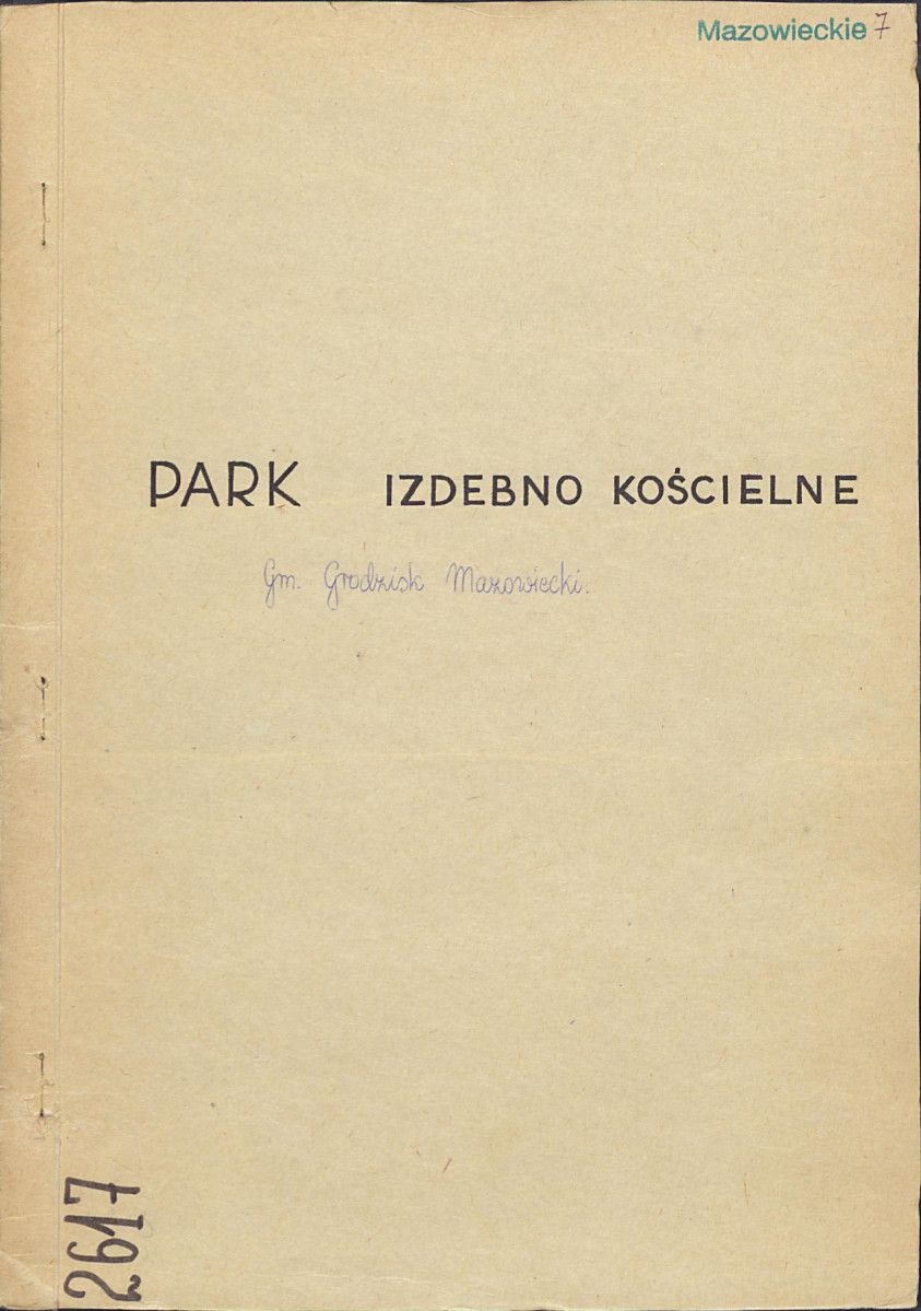 Ewidencja parkowa, skan nr 1