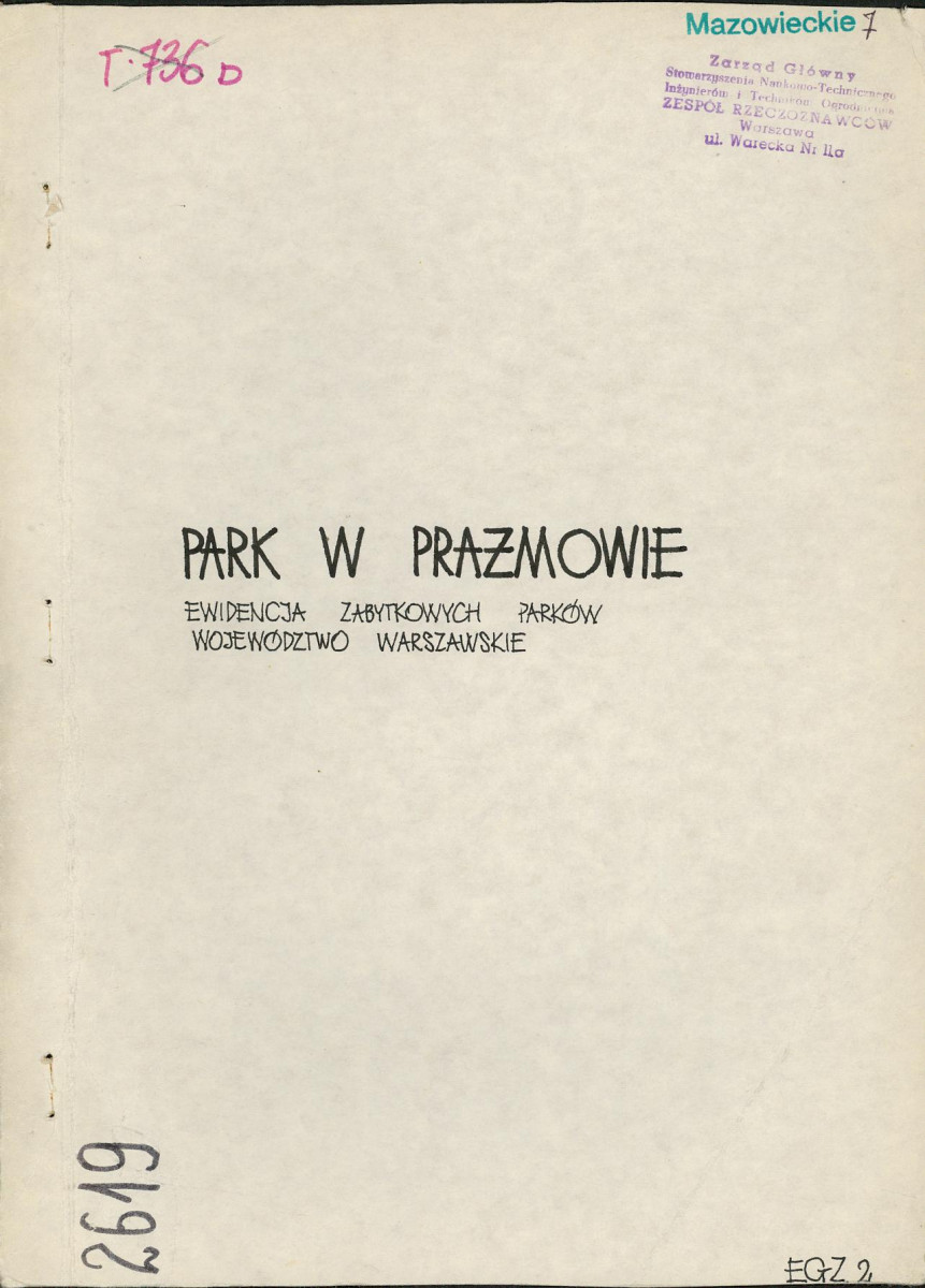 Ewidencja parkowa, skan nr 1
