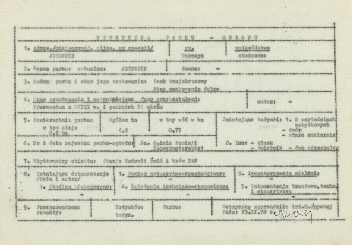 Ewidencja parkowa, skan nr 6