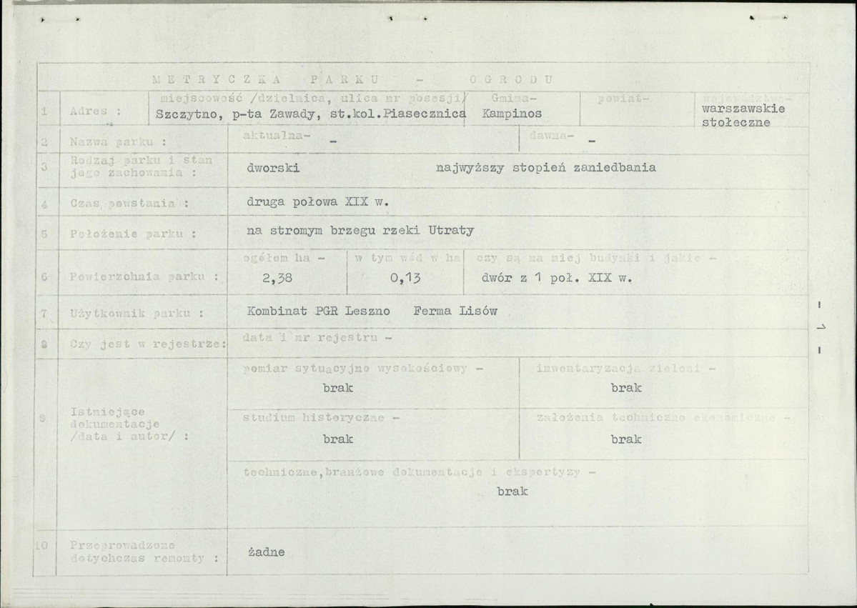 Ewidencja parkowa, skan nr 5